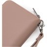 Якісний жіночий гаманець із натуральної шкіри пудрового кольору на блискавці Marco Coverna 68679 - 5