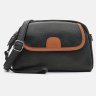 Компактная женская сумка кросс боди из фактурной кожи через плечо Borsa Leather 108879 modnotak фото - 2