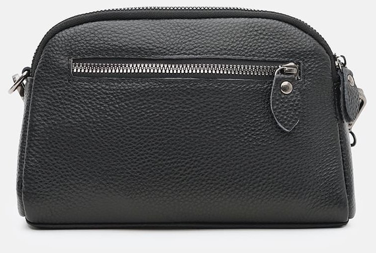 Компактная женская сумка кросс боди из фактурной кожи через плечо Borsa Leather 108879 modnotak фото №3