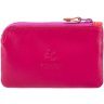 Фіолетово-рожева жіноча ключниця з натуральної шкіри на блискавці Visconti Geno 68979 - 2