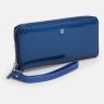 Кошелек-клатч из лакированной кожи для женщин Ricco Grande 109079 синего цвета modnotak фото - 2