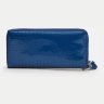 Кошелек-клатч из лакированной кожи для женщин Ricco Grande 109079 синего цвета modnotak фото - 3