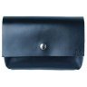 Шкіряна жіноча сумка-бананка темно-синього кольору з клапаном BlankNote Playday 79079 - 2