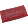 Женский длинный кошелек красного цвета из натуральной кожи высокого качества с тиснением Tony Bellucci (10881) - 3