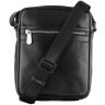Небольшая мужская сумка-планшет из гладкой кожи черного цвета Visconti Colt 69279 - 10