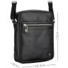 Небольшая мужская сумка-планшет из гладкой кожи черного цвета Visconti Colt 69279 - 11