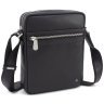 Небольшая мужская сумка-планшет из гладкой кожи черного цвета Visconti Colt 69279 - 1