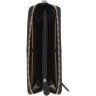 Качественный женский кошелек из гладкой кожи черного цвета на молнии с RFID - Ashwood 69679 - 13