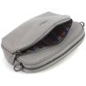 Сіра жіноча сумка-кроссбоді невеликого розміру з натуральної шкіри KARYA 69779 - 6