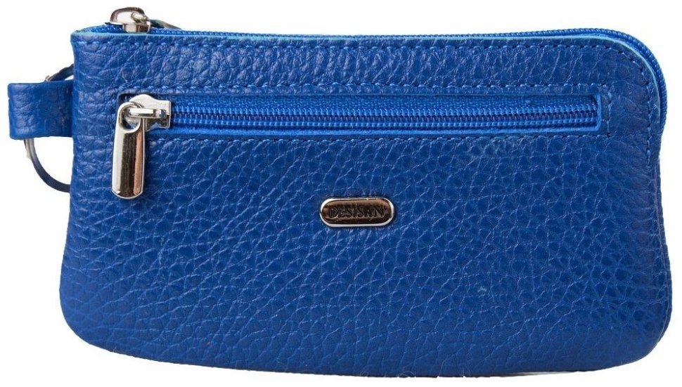 Яркая женская ключница из натуральной кожи синего цвета Desisan 79779 modnotak фото №1
