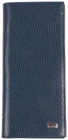 Місткий чоловічий купюрник із фактурної шкіри Desisan 80680 Синього кольору