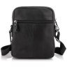 Мужская сумка планшет из натуральной кожи через плечо Tiding Bag 90780 Черная modnotak фото - 11