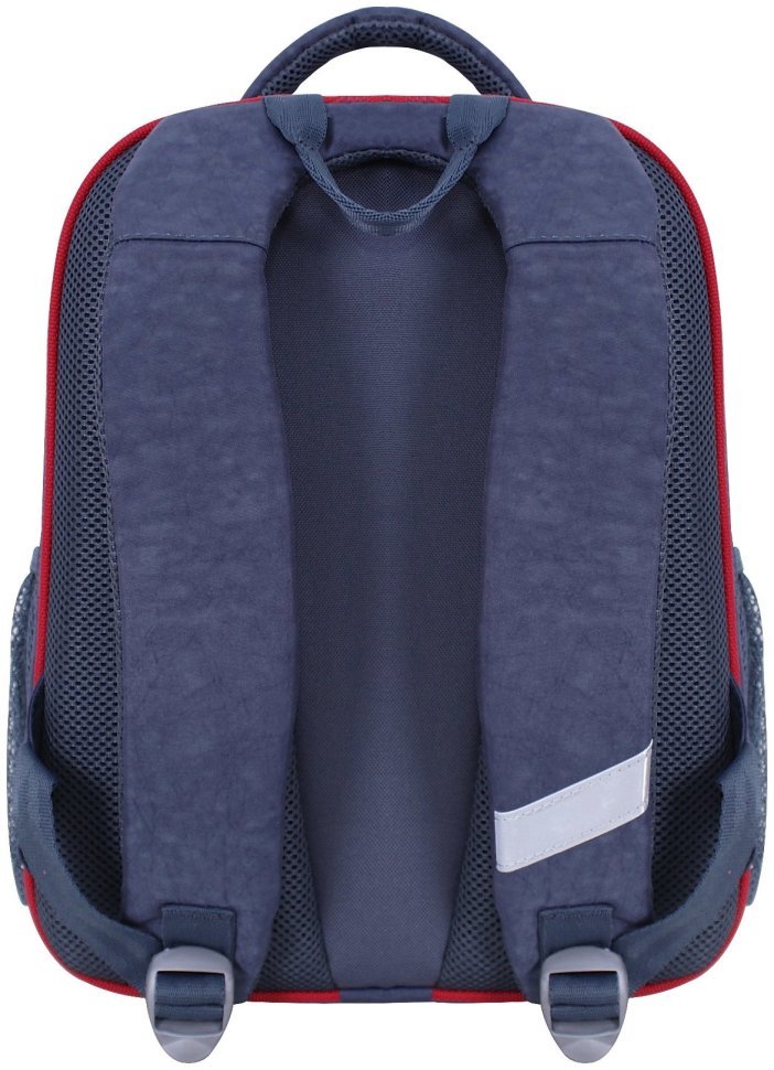 Рюкзак для мальчика школьный 1-4 класс серого цвета принт мотоциклиста Bagland 111180 modnotak фото №3