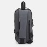 Мужская текстильная сумка-слинг серого цвета с кодовым замком Monsen 71580 - 3
