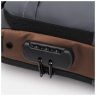 Мужская текстильная сумка-слинг серого цвета с кодовым замком Monsen 71580 - 6