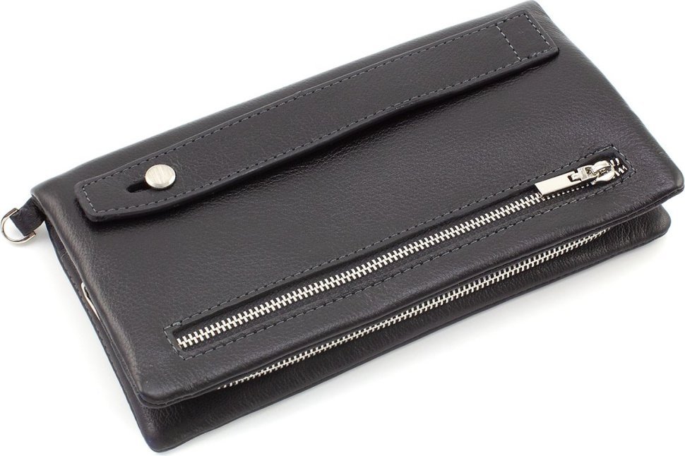 Великий чоловічий гаманець - клатч для купюр і карток з натуральної преміум шкіри MD Leather Collection (18102)