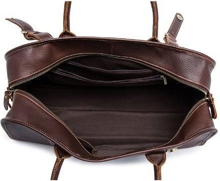 Удобная дорожная сумка из винтажной кожи Crazy Horse VINTAGE STYLE (14895)