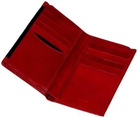 Картхолдер шкіряний Prestige червоного кольору Vip Collection 102580