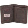 Солидное мужское портмоне коричневого цвета без монетницы Tony Bellucci (10673) - 2