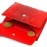 Лакований червоний жіночий гаманець середнього розміру з натуральної шкіри під рептилію CANPELLINI (2421816) - 5