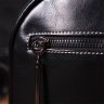 Маленькая женская сумка из натуральной кожи черного цвета на две молнии Vintage (2422130) - 8