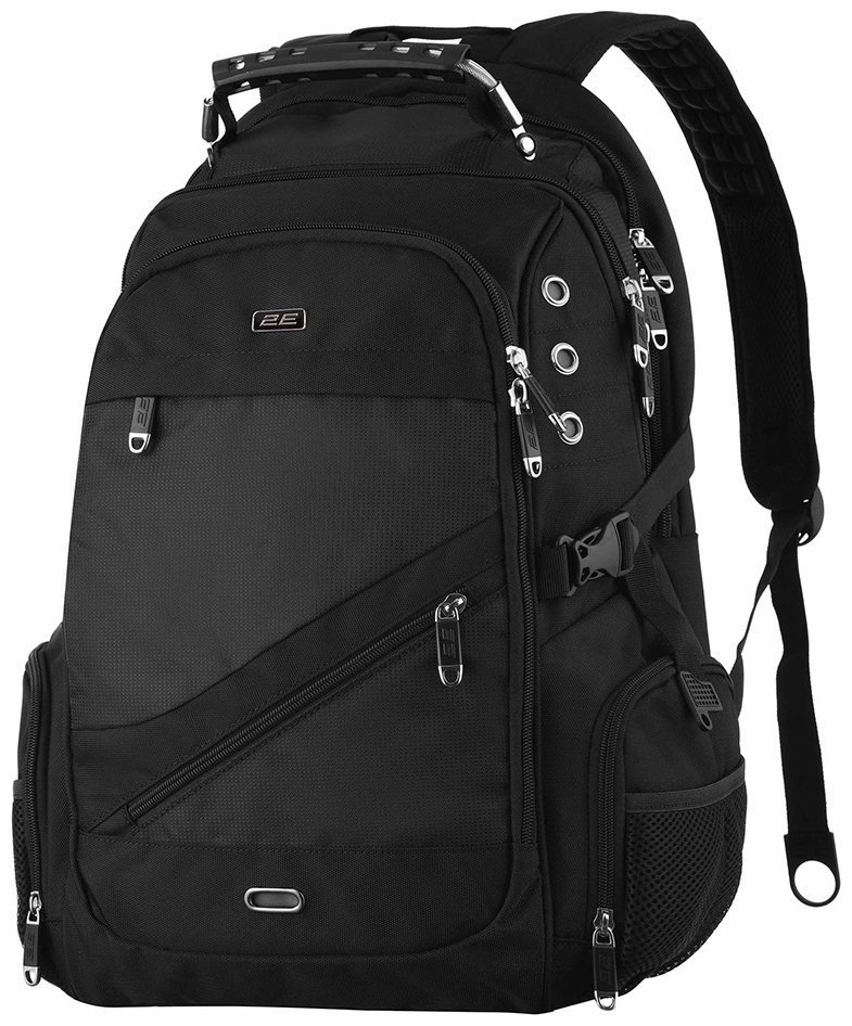 Функциональный текстильный рюкзак с отсеком для ноутбука до 16" 2E SmartPack черного цвета 103480 modnotak фото №1