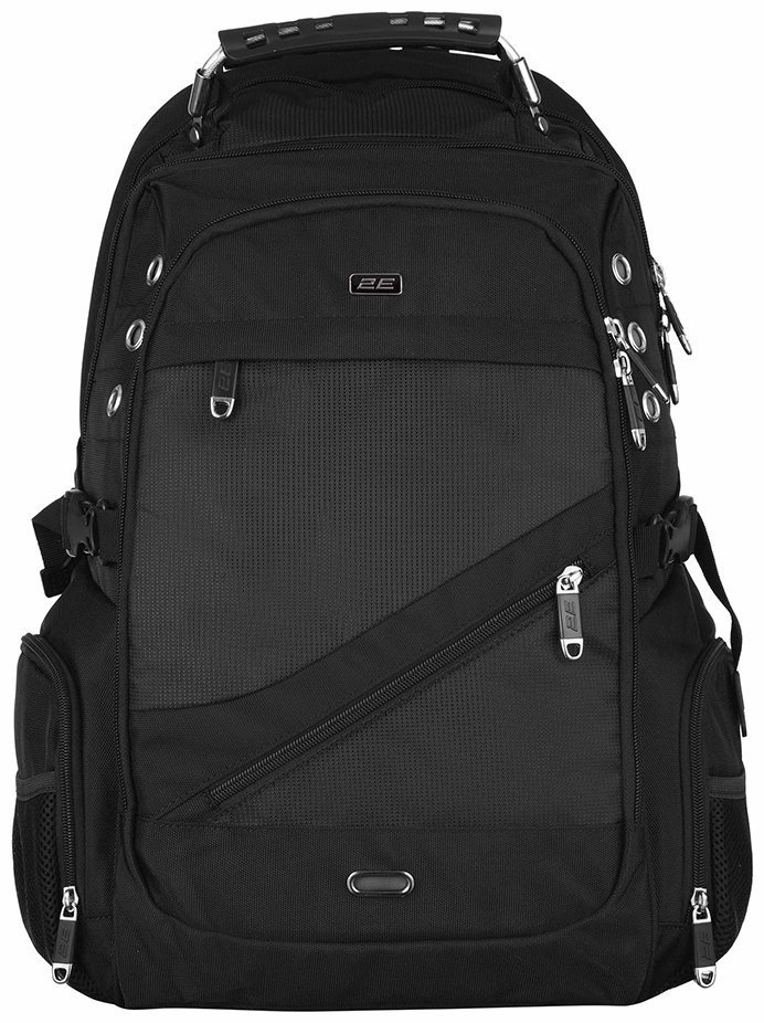 Функциональный текстильный рюкзак с отсеком для ноутбука до 16" 2E SmartPack черного цвета 103480 modnotak фото №8