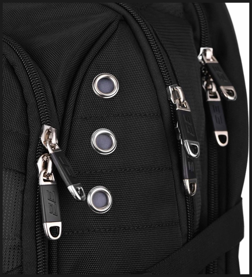 Функциональный текстильный рюкзак с отсеком для ноутбука до 16" 2E SmartPack черного цвета 103480 modnotak фото №10