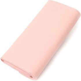 Місткий жіночий гаманець із натуральної шкіри пудрового кольору з клапаном Tony Bellucci (2421963)