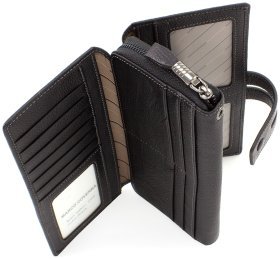 Місткий шкіряний гаманець-клатч Marco Coverna (17015)