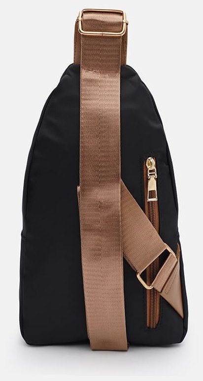 Повсякденна жіноча сумка слінг з міцного текстилю з 1 основним відділенням Monsen 104480 чорного кольору modnotak фото №3