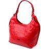 Красная женская сумка из натуральной кожи флотар с одной лямкой KARYA (2420866) - 1