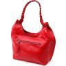 Червона сумка жіноча з натуральної шкіри флотар з однією лямкою KARYA (2420866) - 2