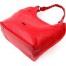 Червона сумка жіноча з натуральної шкіри флотар з однією лямкою KARYA (2420866) - 4