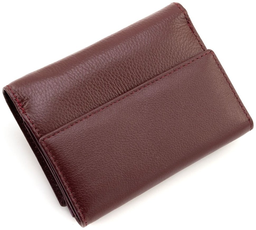 Женский кожаный портмоне ST Leather 94580 бордового цвета фото №4 Женский кожаный портмоне ST Leather 94580 бордового цвета modnotak фото №4