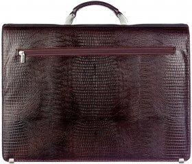 Красивий чоловічий портфель коричневого кольору з натуральної шкіри Desisan (216-142) - 2