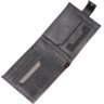 Черный классический мужской кошелек из натуральной кожи флотар KARYA (2421066) - 6