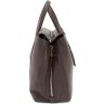 Женская кожаная коричневая сумка с маленькой сумочкой в комплекте KARYA (21019) - 7