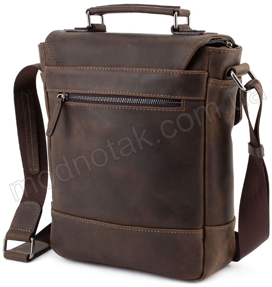 Чоловіча вінтажна сумка коричневого кольору VATTO (11722)