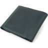 Зеленый кошелек горизонтального типа винтажной кожи на кнопке Shvigel (2416615) - 2