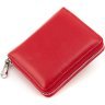 Женский кошелек из натуральной кожи красного цвета на молнии ST Leather 1767280 - 4
