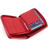 Жіночий гаманець з натуральної шкіри червоного кольору на блискавці ST Leather 1767280 - 5