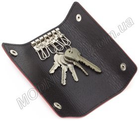 Длинная кожаная ключница с фиксацией на две кнопки ST Leather (16119)