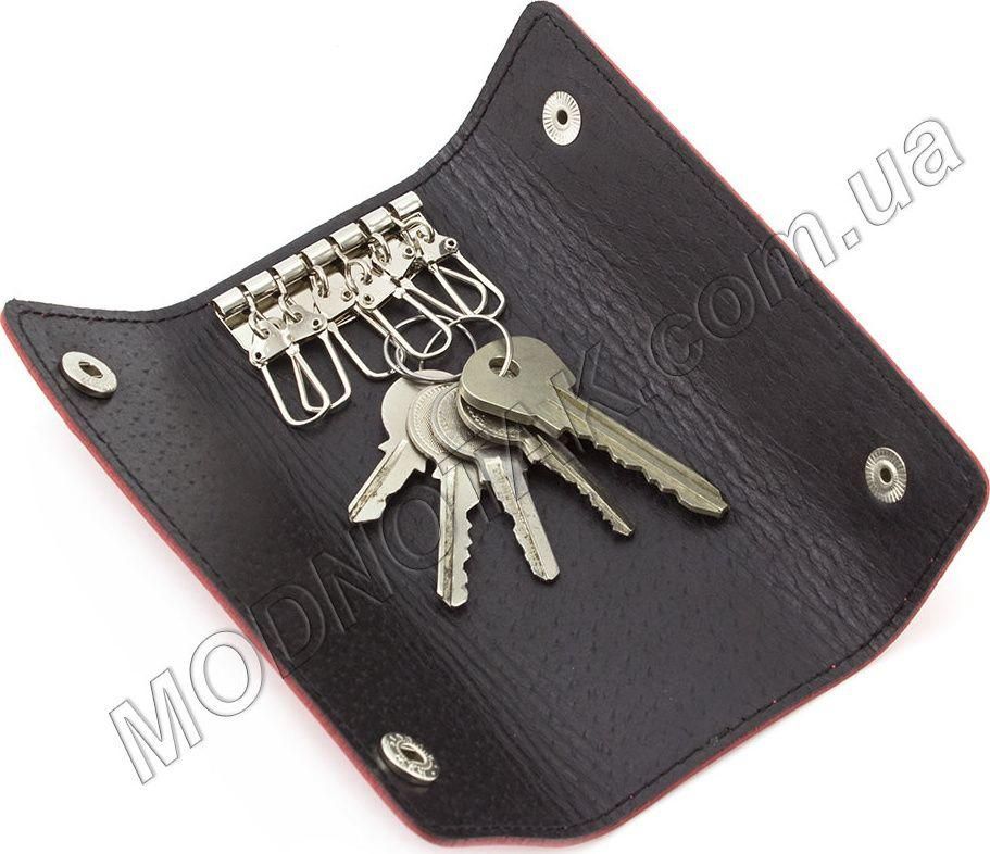 Довга шкіряна ключниця з фіксацією на дві кнопки ST Leather (16119)