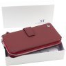 Женский кошелек-клатч из натуральной кожи бордового цвета с кистевым ремешком ST Leather 1767380 - 9