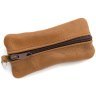 Большая из натуральной кожи ключница с двумя отделениями Leather Collection рыжего цвета modnotak фото - 1