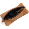 Большая из натуральной кожи ключница с двумя отделениями Leather Collection рыжего цвета modnotak фото - 3