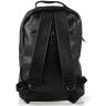 Просторий чоловічий міський чорний рюкзак з натуральної шкіри Tiding Bag (19453) - 4