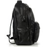 Просторий чоловічий міський чорний рюкзак з натуральної шкіри Tiding Bag (19453) - 5