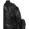 Просторий чоловічий міський чорний рюкзак з натуральної шкіри Tiding Bag (19453) - 6